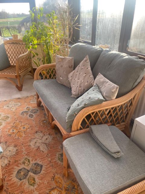 RefurbishedFabric Upholstered Armchair