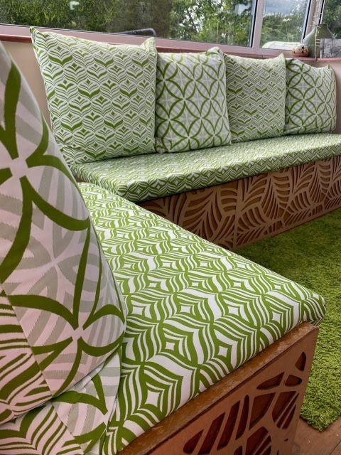 Sunroom Ottomans and Scatter Cushions