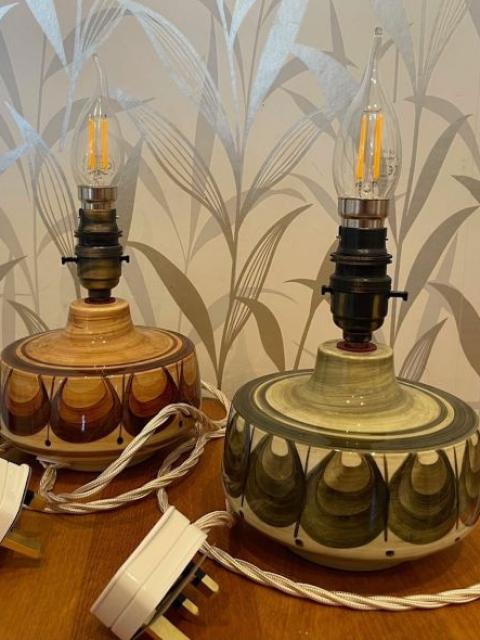 Jersey Pottery Lamps
